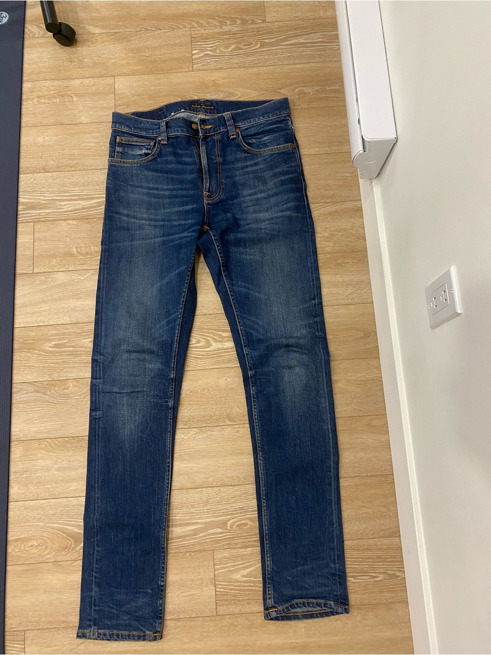 Nudie Jeans Slim Straight Dark Blue Denim
